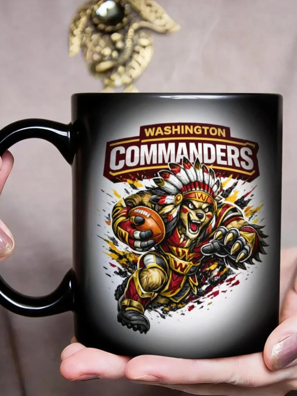 Washington Commanders Matte Heat Changing Mug NFL Fan Cup 11oz